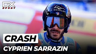 Alpine Ski Cyprien Sarrazin crash at Bormio | SuperG | 2022 🇮🇹