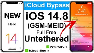[NEW] 🔐iCloud Bypass iOS 14.8/12.5.5 ✅FREE Untethered MEID/GSM/App Store Login/ON/OFF Fixed