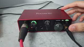 PRÉSENTATION EN FRANÇAIS FOCUSRITE SCARLETT SOLO STUDIO 3rd GEN - Pack français 2023 CARTE SON