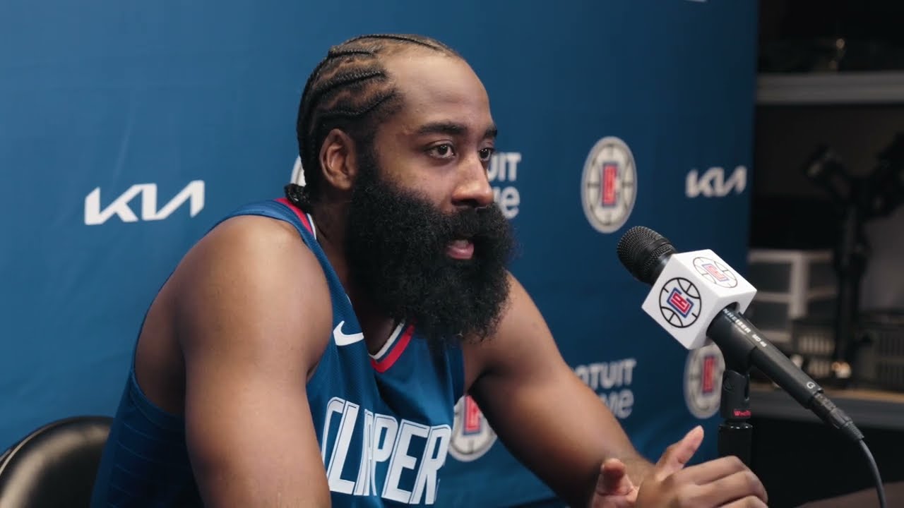 James Harden’s Introductory Press Conference | LA Clippers - YouTube