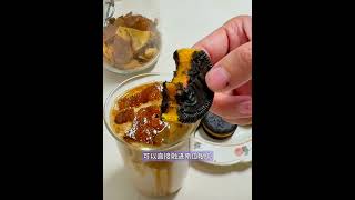 【草莓拿铁】配奥利奥南瓜饼超好吃！甜品脑袋很满足！！💋💋💋#food #cooking #dessert #delicious #yummy #kitchen #美食 #中国美食