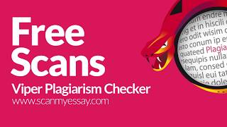 Free Plagiarism Scanning - Viper Plagiarism Checker