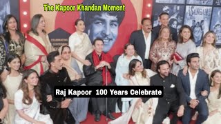 Legendary Raj Kapoor 100 YEARS Celebrate  Kapoor Family Face Moment | Ranbir,Alia,Kareena,Saif,Neetu