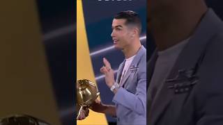 Cristiano Ronaldo wins the best middle east player at Globe Soccer awards 🐐 #cristiano #ronaldo