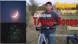 Celestron Travel scope 70mm Beginner Telescope for viewing or astrophotography with short exposures