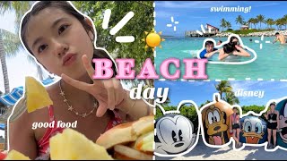 BEACH day in my life🏖️ last day on disney cruise!!