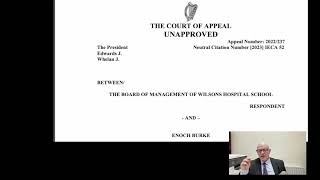 Justice Máire Whelan's scathing, highly critical decision in the Enoch Burke Court of Appeal case