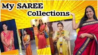 ನನ್ನ ರೇಷ್ಮೆ ಸೀರೆ  ಕಲೆಕ್ಷನ್ಸ್ || Kanchi silks || Twenty five years old sarees Collections ❤️ ||