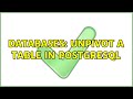 Databases: Unpivot a table in PostgreSQL