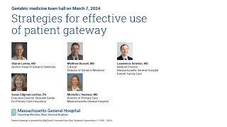 Strategies for Effective Use of Patient Gateway March 7, 2024