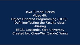 EECS1021 Java Tutorial 40