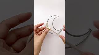 How to wrap metal hoop with Macrame knots メタルフープを巻く可愛いマクラメ結び