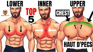 TOP 5  INNER ,LOWER AND UPPER CHEST WORKOUT  AT GYM / Meilleurs exs Musculation poitrine .