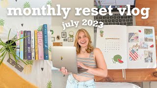 MONTHLY RESET VLOG 🍉 prep for july, cleaning, goals, notion, books, bullet journal | Charlotte Pratt
