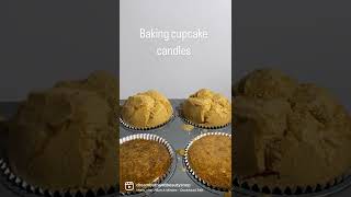 Realistic looking cupcake candles, dessert candles, candle shop, baking cupcake candles