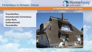 Usedom: Traumhaftes, freistehendes Ferienhaus unter Reet, Golferdomizil - FeWo-direkt.de Video