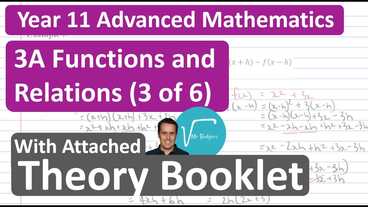 3A Functions And Relations (3 Of 6) - YouTube