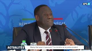 Macky Sall sera t'il poursuivi ? le ministre de la justice prudent