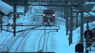 宗谷本線　新旭川駅　ラッセル通過動画