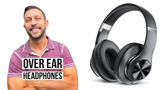 Over-Ear Headphones by Tuitager, 60 Hours Playtime Foldable Headphones