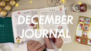 journal w/ me ❋ night pages, december start, cozy coffeeshop