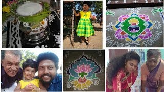 Pongal Vlog in our native | Village Pongal | kolam | suraikudi