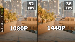 Cyberpunk 2077 RTX ON Benchmark | 1080P, 1440P | RTX 2060