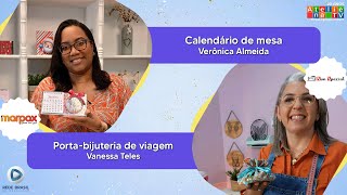 CALENDÁRIO DE MESA/PORTA-BIJUTERIA DE VIAGEM