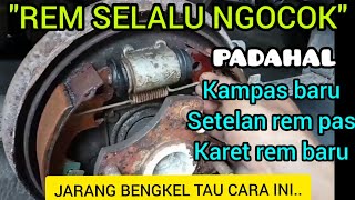 Penyebab rem selalu ngocok/blong.padahal minyak padat,setelan rem sudah pas.