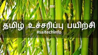 Tamil mozhi uchcharippu payirchi - தமிழ் உச்சரிப்பு பயிற்சி