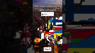The most liked country gets removed #shorts