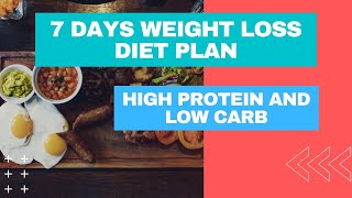 High protein low carb weight loss diet plan for weight loss in Hindi | High protein vegetarian meal