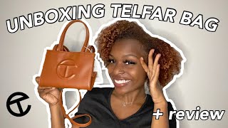 UNBOXING + REVIEWING SMALL TELFAR BAG | are Telfar bags worth it?