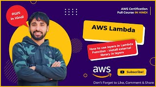 188 - How to use layers in Lambda Function - Install external library in layers