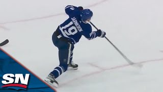Maple Leafs' Nylander Flips Pass Over Islanders' Pelech, Jarnkrok Scores On Breakaway