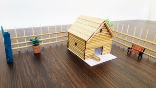 How To Make Simple  Bamboo Stick House   - Crafts ideas