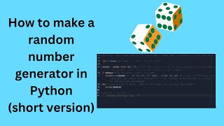Full code random number generator (in Python) with win checker