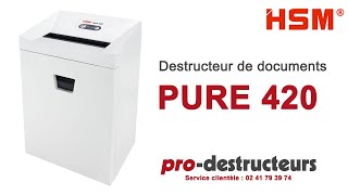 Destructeur de documents HSM Pure 420