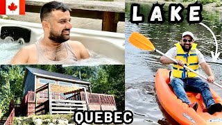 Our Luxury Cottage Tour In the Mountains of Quebec, Canada (Lake, Hot Tub And Jacuzzi ) Resort