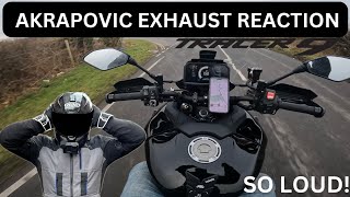 First ride | LOUD akrapovic exhaust on my Tracer 9GT+