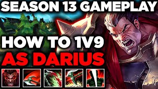 High Elo Darius Gameplay | Darius Gameplay Guide | How to Climb As Darius Top in Season 13