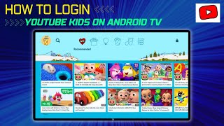 How to sign in YouTube 👶Kids in 2 steps ✨ on Android TV| Smart TV#Tricks #Tips