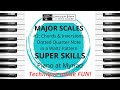 Piano Techinque Major Scales SUPER SKILLS #2 at Myriad Music School in San Mateo