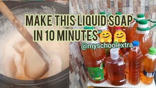 Try this Liquid Soap Recipe | 10 Litres Production @myschoolextra148