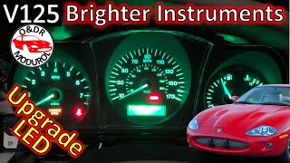 Jaguar XK8 Fitting LED instrument cluster bulbs - panel dashboard gauge dial V125 / XKR (X100)