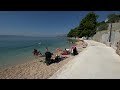 brela 🇭🇷 croatia 🇭🇷 punta rata beach 🇭🇷 walking tour 4k