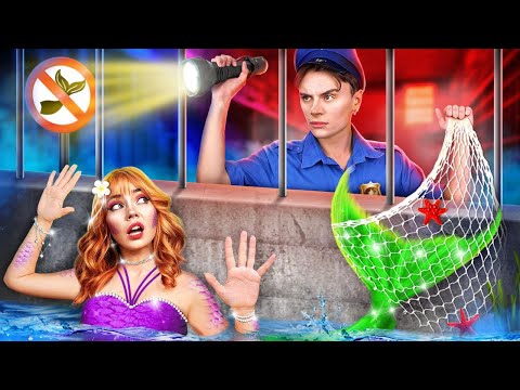 How to Become a Mermaid in Jail! Extreme Transformation From Girl to Mermaid