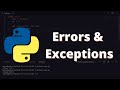 [35] Errors and Exceptions in Python | Python for Beginners