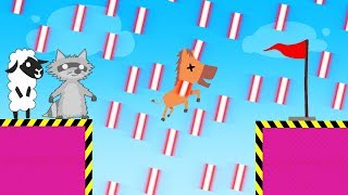 DODGE The BURNING LASERS To WIN! (Ultimate Chicken Horse)