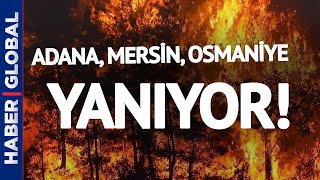 Türkiye Yanıyor! Şimdi de Adana, Osmaniye ve Mersin'de Yangın Başladı!